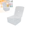 Cosmetic Storage   Box Containers with Hinged Lid Dust Proof Large Capacity Space Saving Clear Plastic Case
