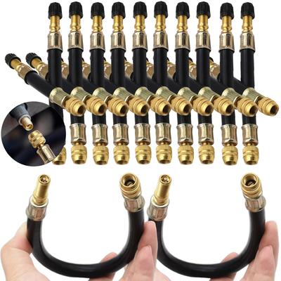 1pc Hose Twin Wheel Lorry Van Bus Valve Stems Extensions Tube Adapter Flexible Rubber Tyre Valve Inflatable Rubber 10/15/21cm