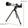 Premium astronomiskt teleskop med HD-stjärn- och månskådning, 40x förstoring, manuell fokusering, ergonomiskt handtag - Idealisk för vuxna och tonåringar
