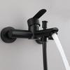 304 Stainless Steel Bathroom Faucet Shower Black Silver Faucet Wall Mounted Bathtub Shower Mixer Tap Shower Faucet Mixer Taps