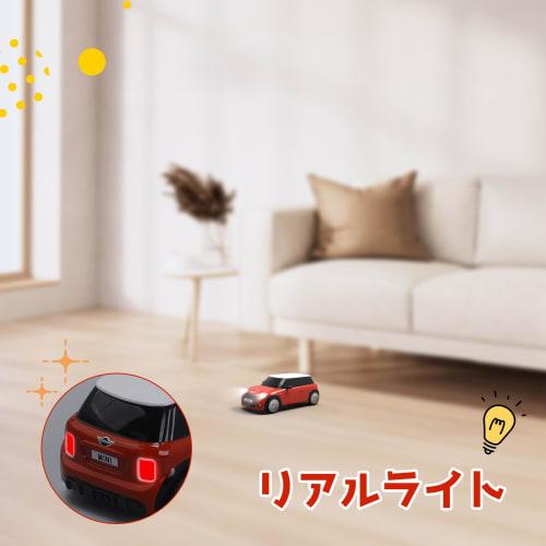 DEERC 1/76 Scale BMW Mini Cooper RC Car, 30 Minutes of Continuous Use, Super Mini Remote Control, Full Proportional Control, 2.4GHz, Technical Approva