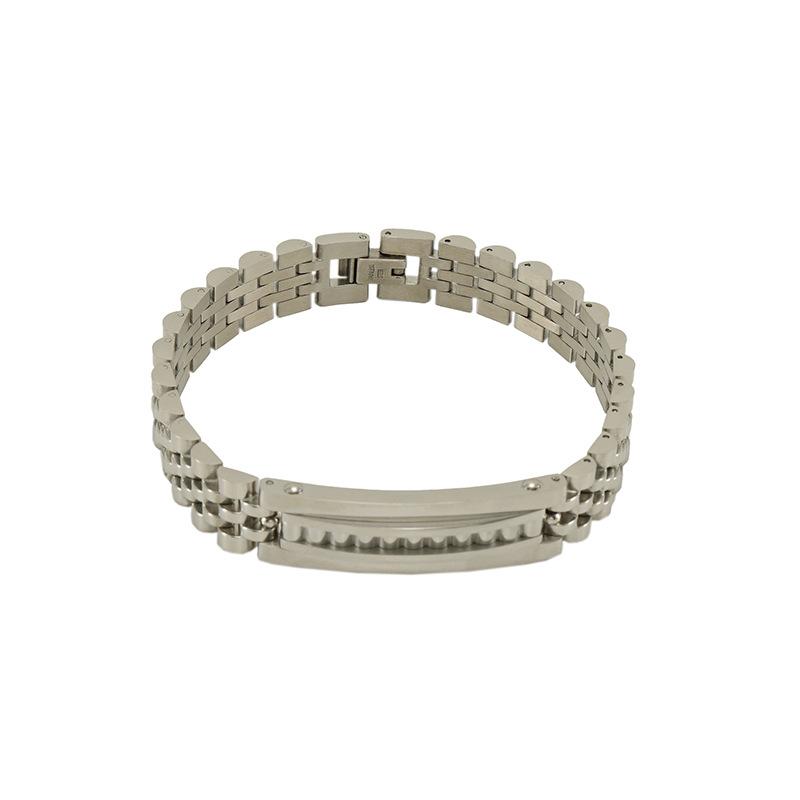 

Модный мужской браслет из нержавеющей стали, персонализированная цепочка для часов, мужская бижутерия из титановой стали 18 карат 18K