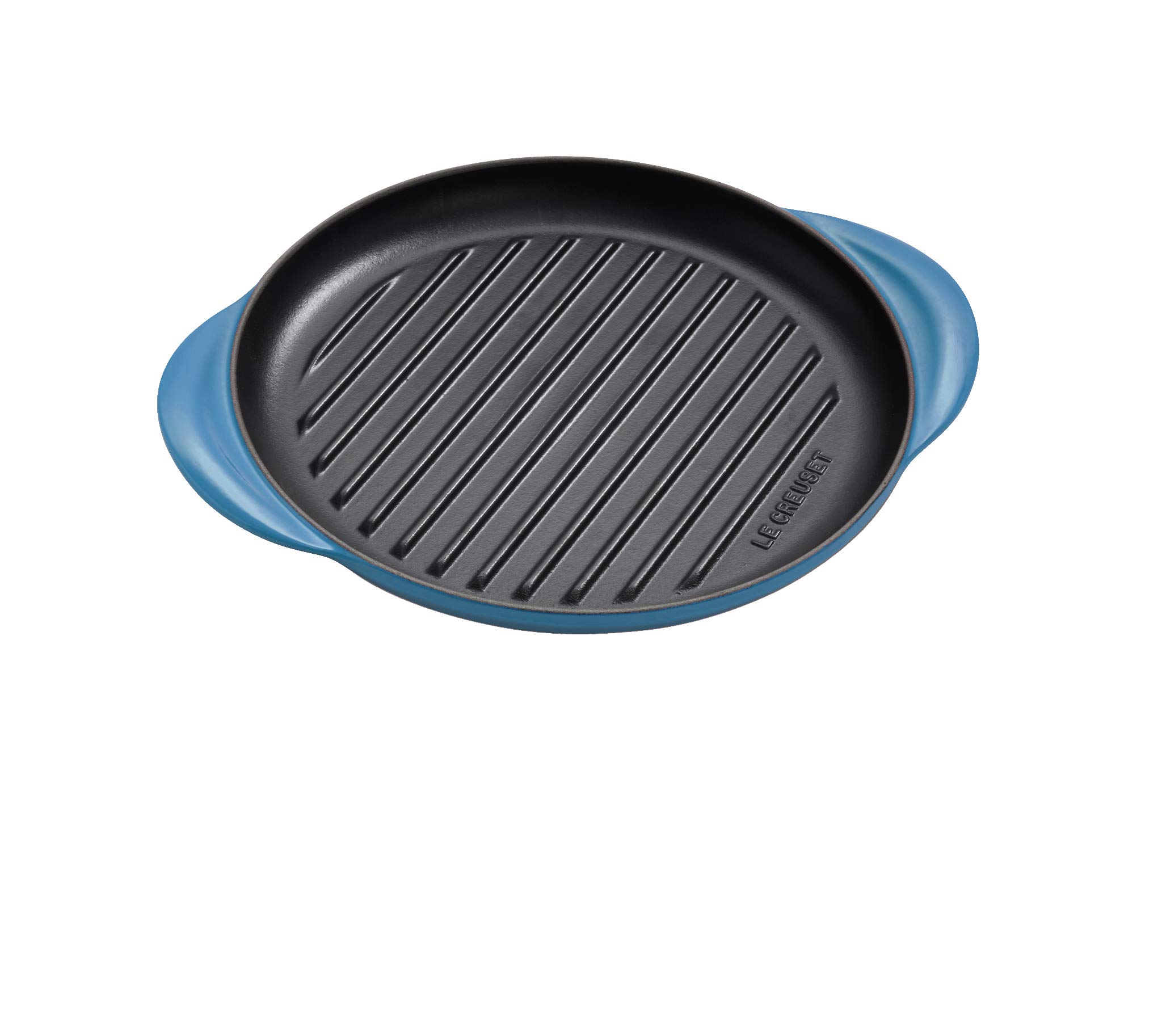 

Le Creuset Signature Round Grill Cast Iron Enamel 25 Marine and Oven Compatible Japanese Pot, cm, Blue, Gas, Induction, [Official Product]