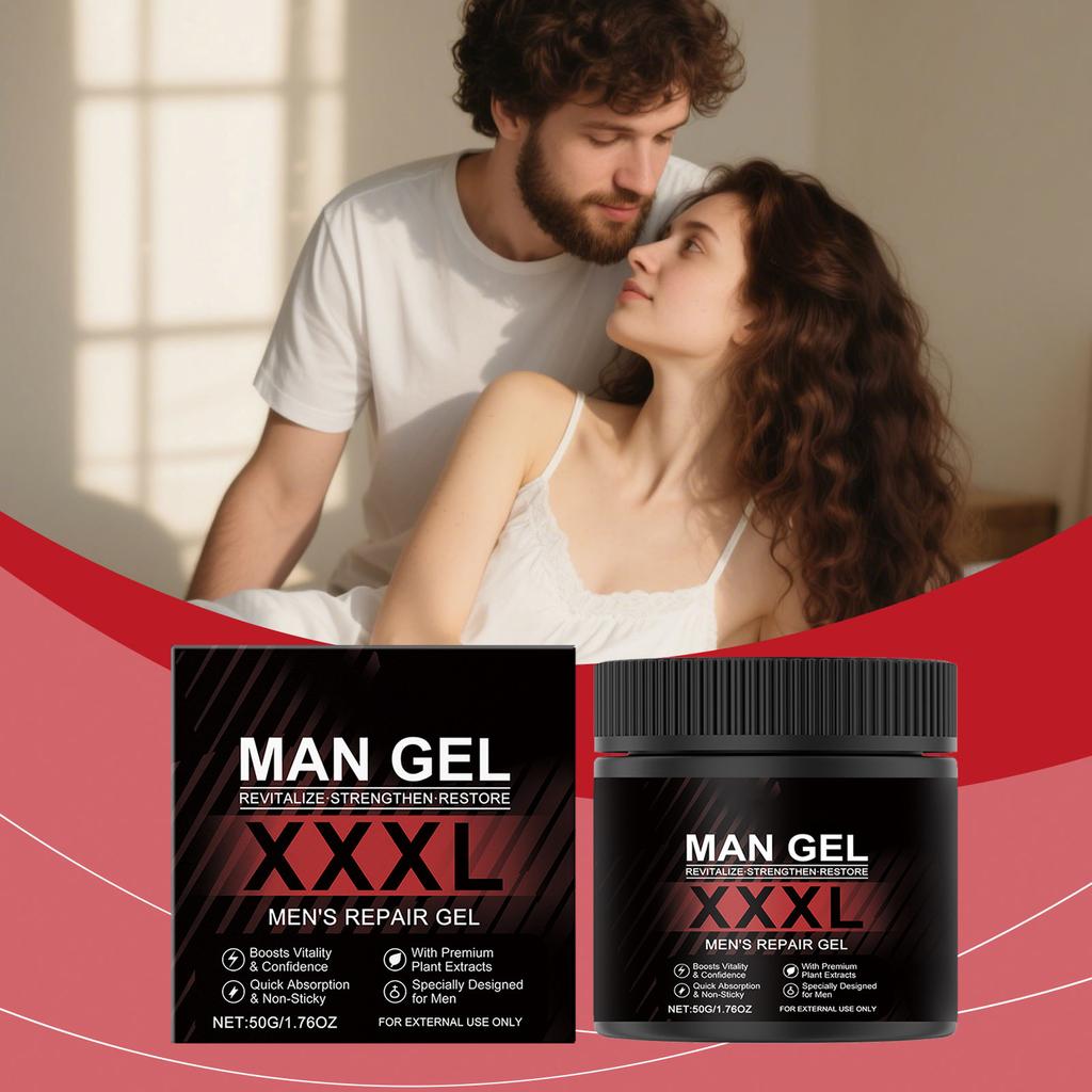 Men's Gel Promotes Vitality. Men's Gel Alleviates Fatigue And Increases Vitality. Enhanced Gel
