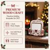 Wooden Car-Shaped Picture Frame Snowman Hanging Picture Frame Ornaments  New Year