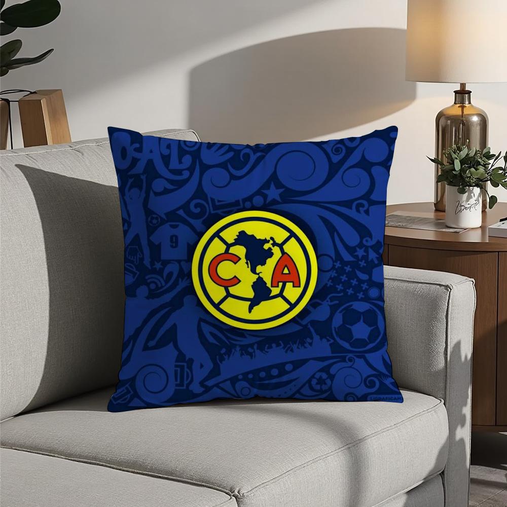 F-Football Club America Pillow Case 3D Print Polyester Fiber 40*40cm Home Sofa Throw Decoration Festival Gift
