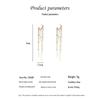 925 Sterling Silver Korean Tassel Earrings - Super Fairy Temperament Long Ins Style