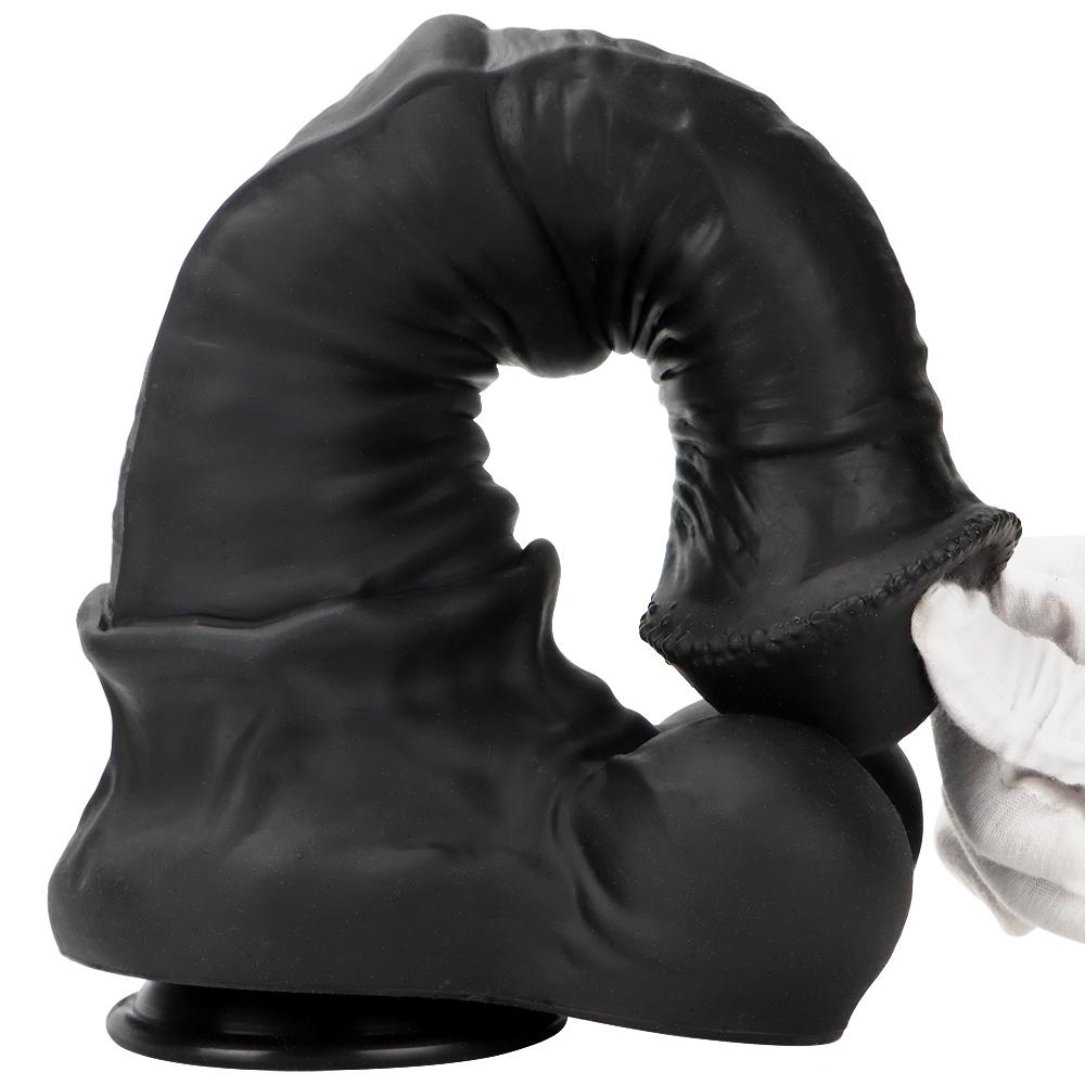 Dark Horse Silicone Dildo Oversized Anal Plug Masturbator Soft Anal Dilator Fisting Sex Toy Strap on Penis Realistic Dick