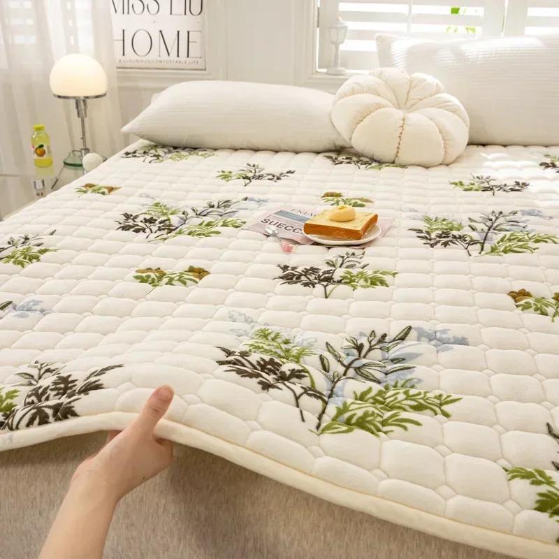 Saltele 100% impermeabile, ultrasubțire, pliabilă, din bumbac, covoraș de pat pliabil, tatami, dormitor, hotel, pentru o persoană, dublă, multiplă, king size