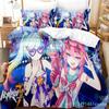 3D Anime Honkai Impact 3rd Pościel Z nadrukiem Dekoracyjny Zestaw 2/3 szt. Poszewka na kołdrę Pościel Pokrowiec na kołdrę Domowy Dla dorosłych Dziecka Nastolatka
