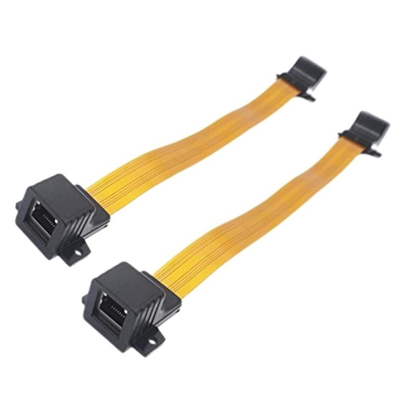 High Speed Cat5 Soft Ribbon Ethernetkabel mit festem Ohr, biegsames Kabel für sichere Wandverlegung & Heimnetzwerk