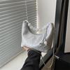 Elegante Schwarze Perlen-Bestickte PU-Handtasche Stilvolle Lässige Umhängetasche Für Damen