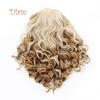 Perucă ondulată blondă Tenfyer, la modă pentru femei, cu păr natural ondulat, peruci cosplay