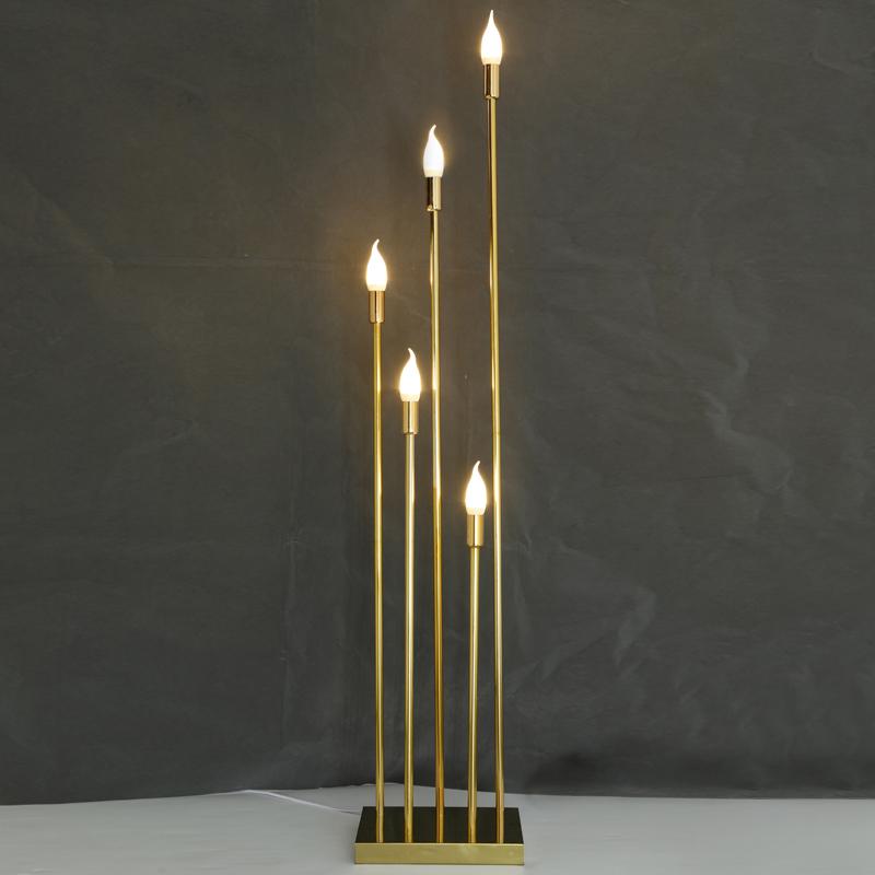 Reed Ceiling Light with 5 Dragon Ball Bubble Heads, Gold Pull-Tail Design, Ornament for Wedding or Lobby Decor.