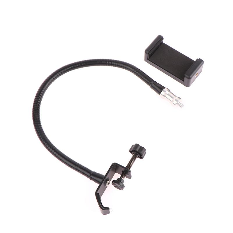 Flexibilní mikrofonní husí krk Stojan na telefon se stolní svorkou pro rozhlasové vysílací studio Zařízení pro živé vysílání Stanice