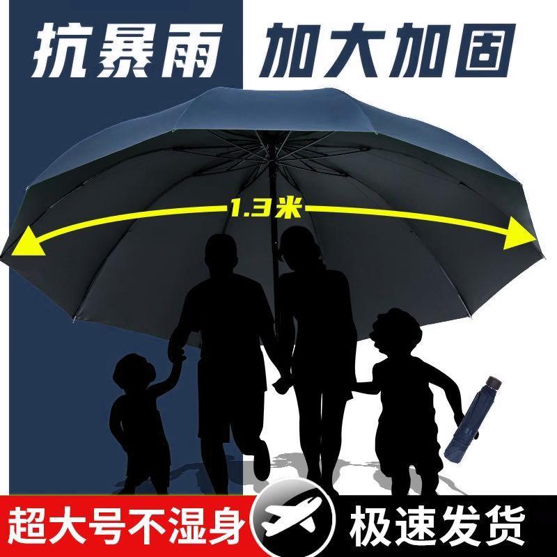 Jingyoujia 24-Rib Oversized Manual Folding Umbrella