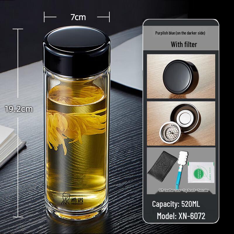 

XINUO Single-Layer High Borosilicate Glass Cup