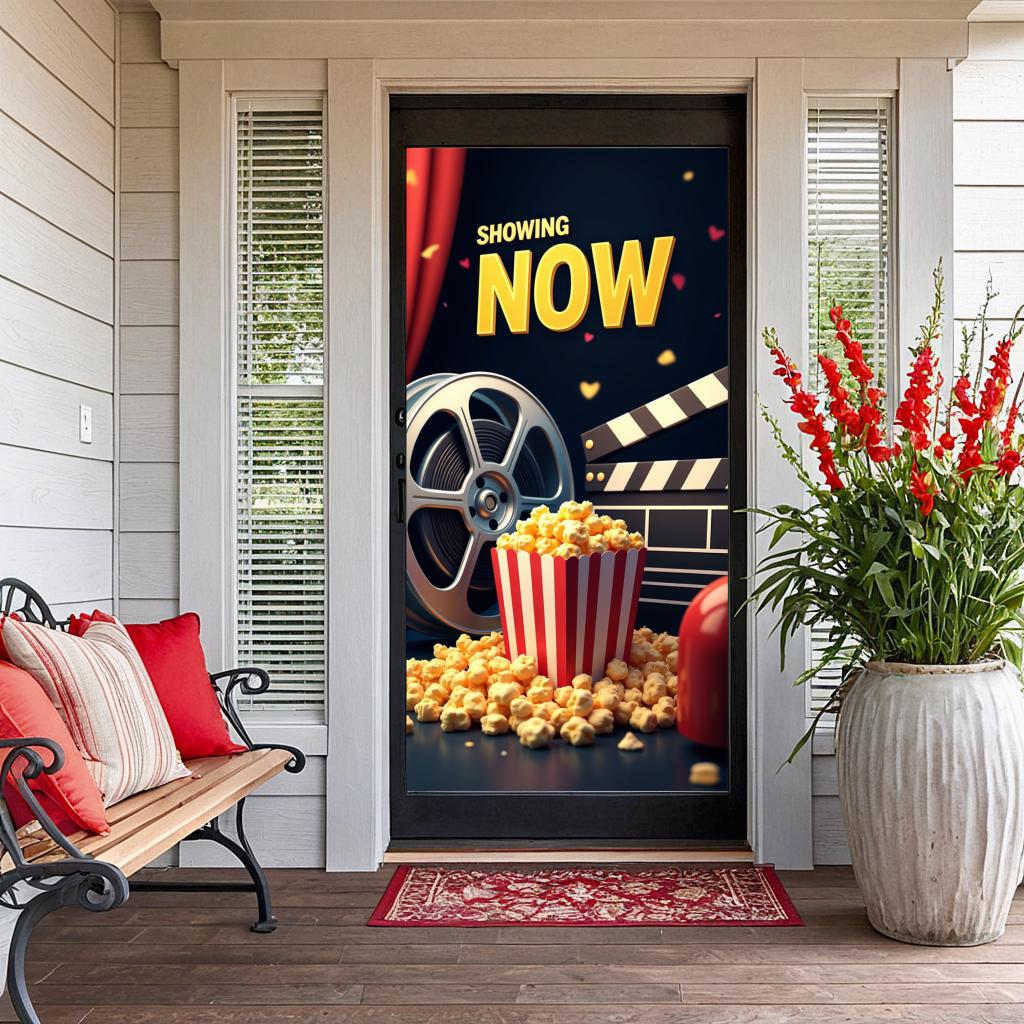 Cinema Banner Lightweight Party Display Movie Theater Popcorn For Indoor Home Theater