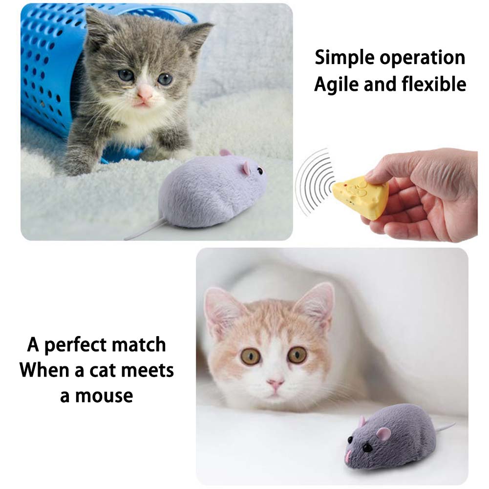 Wireless Remote Control Rat Toy Simulation Infrared Electronic Mouse Model For Cat Dog Scary Trick Toys