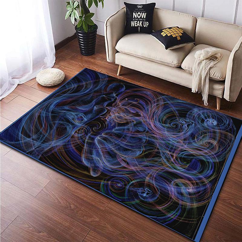 Colorful Magical Fantasy Abstract Art Printed Carpet for Living RoomHome Decoration Mats Boho Rugs Dropshipping Outdoor Rugs