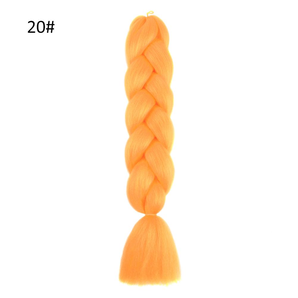 

NO.PS Цветные синтетические волосы для наращивания Африканские косички, плетение крючком, хвост, аксессуары для волос 20#