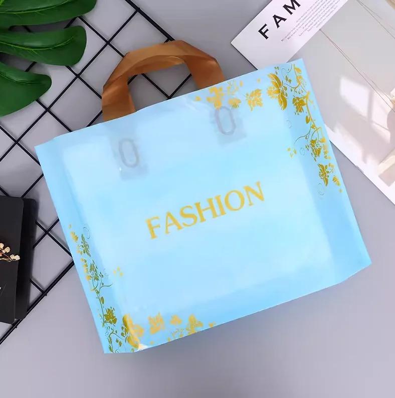 50pcs New models Handbag thick 0.14mm durable clothing cosmetic gift Shopping bags Resilient Powerful handheld Portable Packaging bag