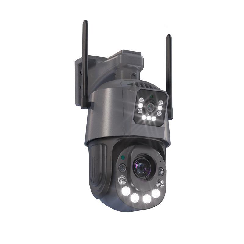 

8-мегапіксельна подвійна лінза 50-кратної оптичної WIFI камери відеоспостереження Відкритий виявлення руху Бездротове відеоспостереження ICSee Smart Video Security IP-камера 8MP Camera