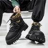 2024 Autumn Good Quality New Casual Men Shoes, Comfortable Man Sneakers ,Flat Anti Slip Shoes Fashionable Outdoor Black High Top
