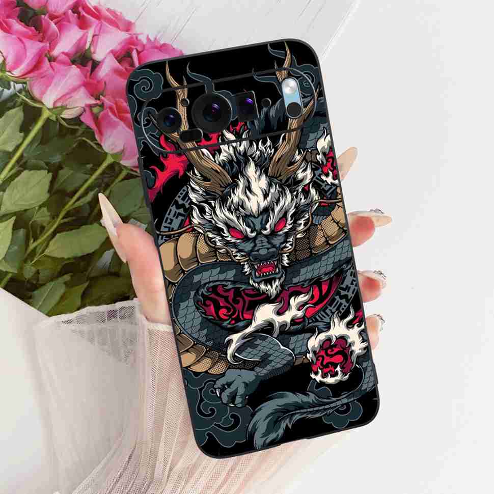 For Google Pixel 9 5G G2YBB Case Butterfly Painting Silicone TPU Black Cover For Google Pixel9 5G GUR25 G1B60 Bumper Shell
