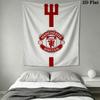 Man Utd F Wall Hanging Printed Fabric Blanket Decorative Tapestries for Bedroom Living Room Home Decor