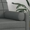 Vidaxl Decorative Cushions, 2 Pcs, Dark Gray, Ø15X50 Cm, Fabric