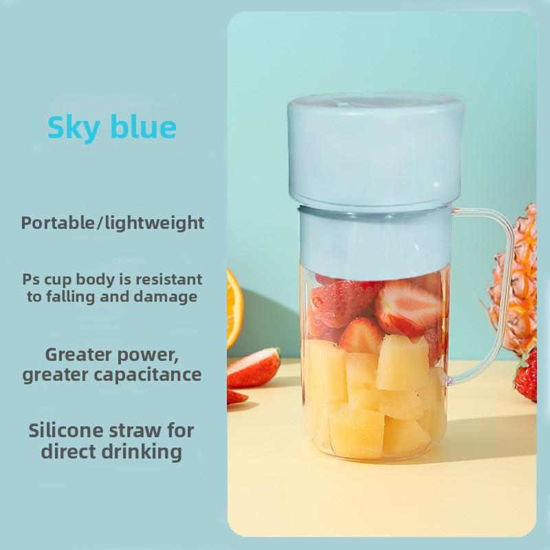 New Model Straw-infused Juice Cup, Household Juice Extractor, USB Charging, Portable Juice Machine, Outdoor Travel-friendly, Wireless