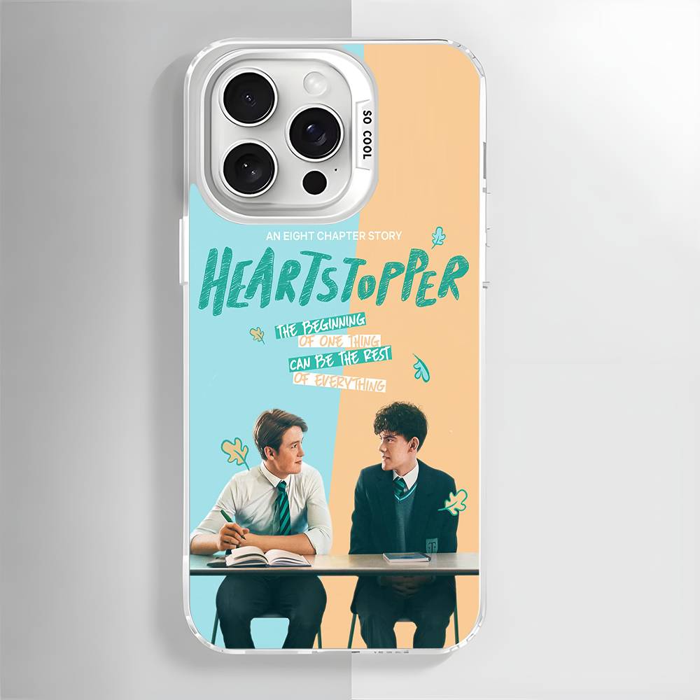Gay TV H-Heartstopper Θήκη Κινητού Για iPhone 16 15 14 13 12 11 Pro Max Λευκή Ματ Λέιζερ Μεταλλική Aurora Funda