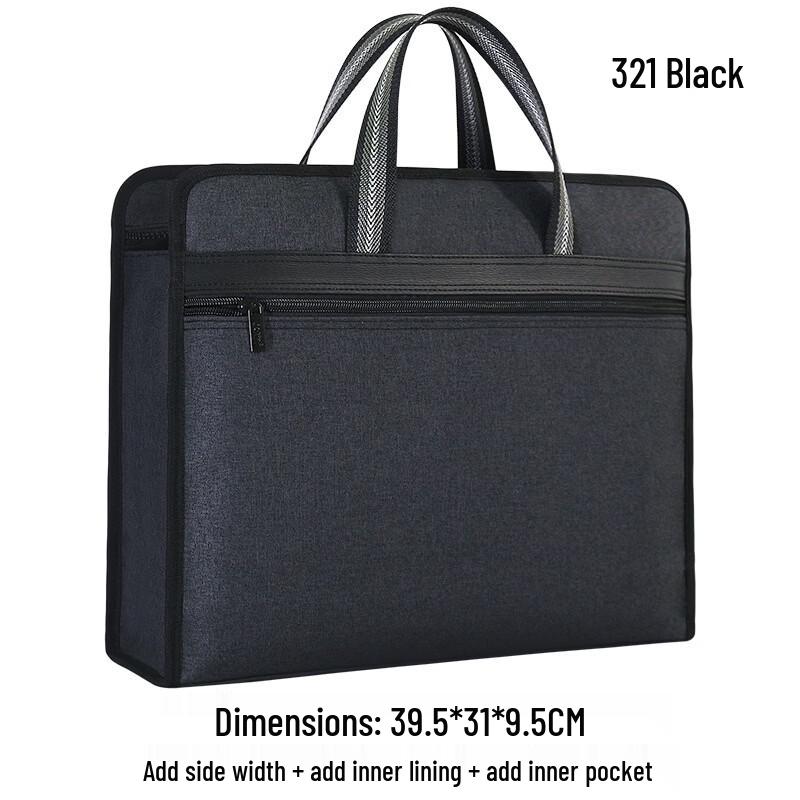 MDNG Multi-layer Zippered Business File Bag