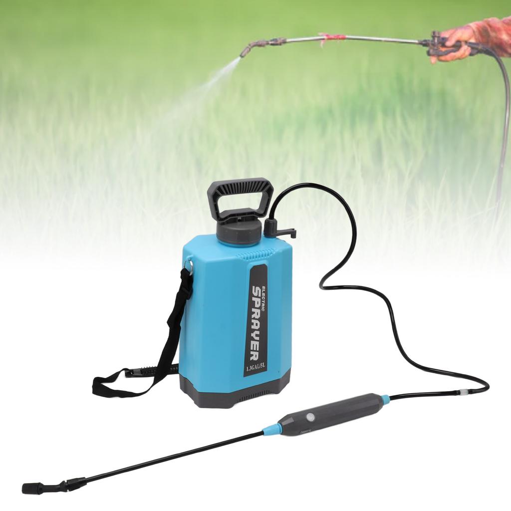 Battery Powered Sprayer with 3 Mist Nozzles Shoulder Mounted Multifunctional Electric Garden Sprayer for Watering Flowers Spraying Medicines