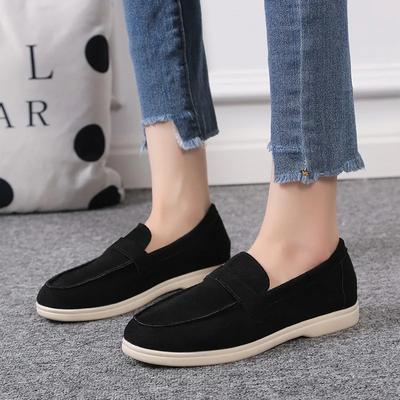 2024 2024 Women's Loafers Faux Suede Flats Candy Color Slip On Flat Shoes Black Loafer Plus Size Woman Oxford Shoes Zapatos Mujer