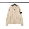 STON Basic Solid Color Compass Patch Fleece Hoodie Long Sleeve Pullover Sweatshirt for Men Women