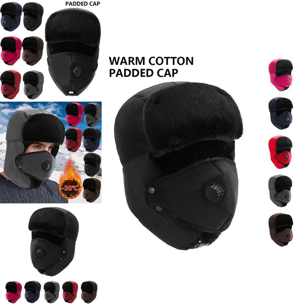 Versatile Men's Aviator Trapper Trooper Ski Hats Featuring Soft Faux Fur Lining For Cold Weather