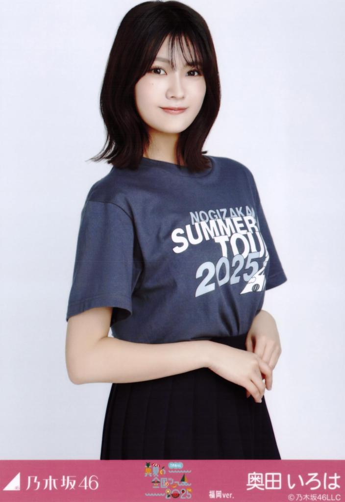 Nogizaka46 Raw Photo Midsummer National Tour 2025 T-shirt Fukuoka Ver. Complete Set of 3 Iroha Okuda