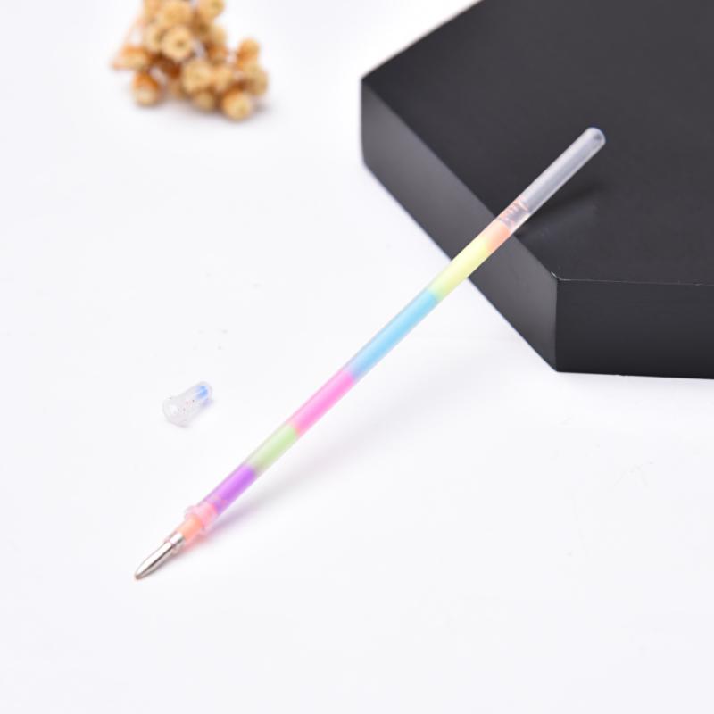 Multi-color Gel Refill Highlighter New Student Painting DIY Multi-color Rainbow Refill Highlighter Gel Pen 10pcs