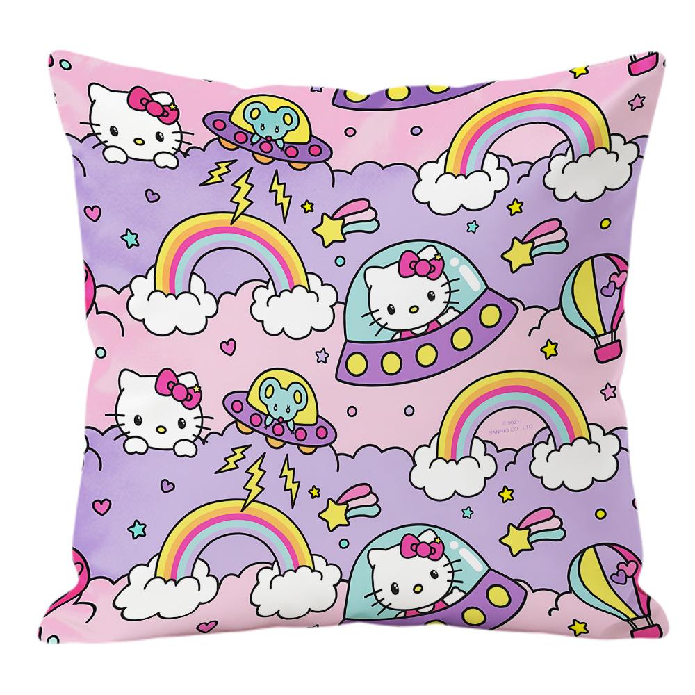 Sanrio Hello Kitty Pillow Cover Home Decoration Products Cushion Case Bed Decor Soft Plush Pillowcase Birthday Gift for Her