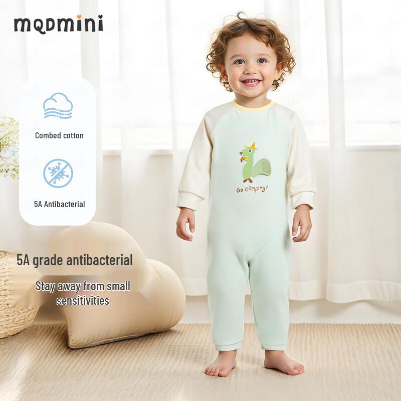 

MQDMINI Baby Cartoon Print 5A Antibacterial Jumpsuit Romper 110cm