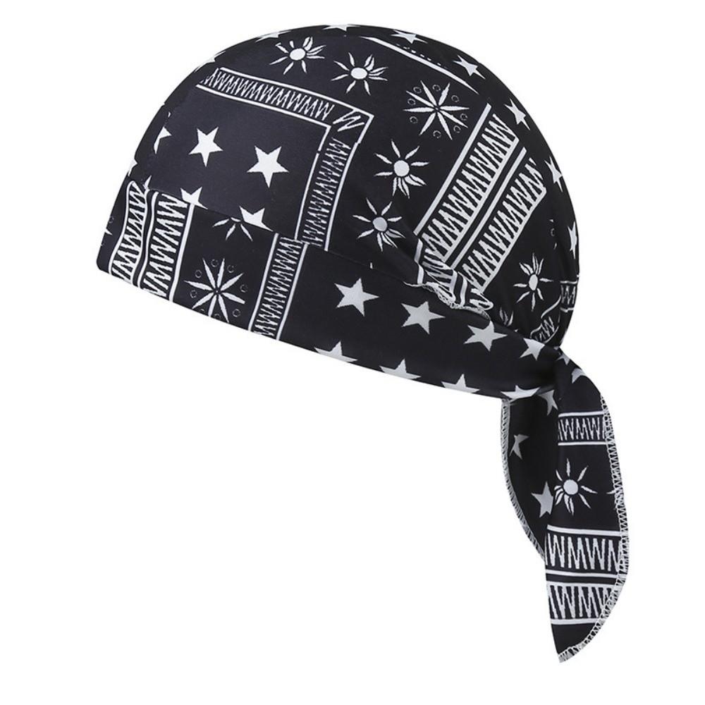 Paisley Print Hijab Caps Quick Dry Pirate Hat Fashion Accessory Bandana Hat Sports