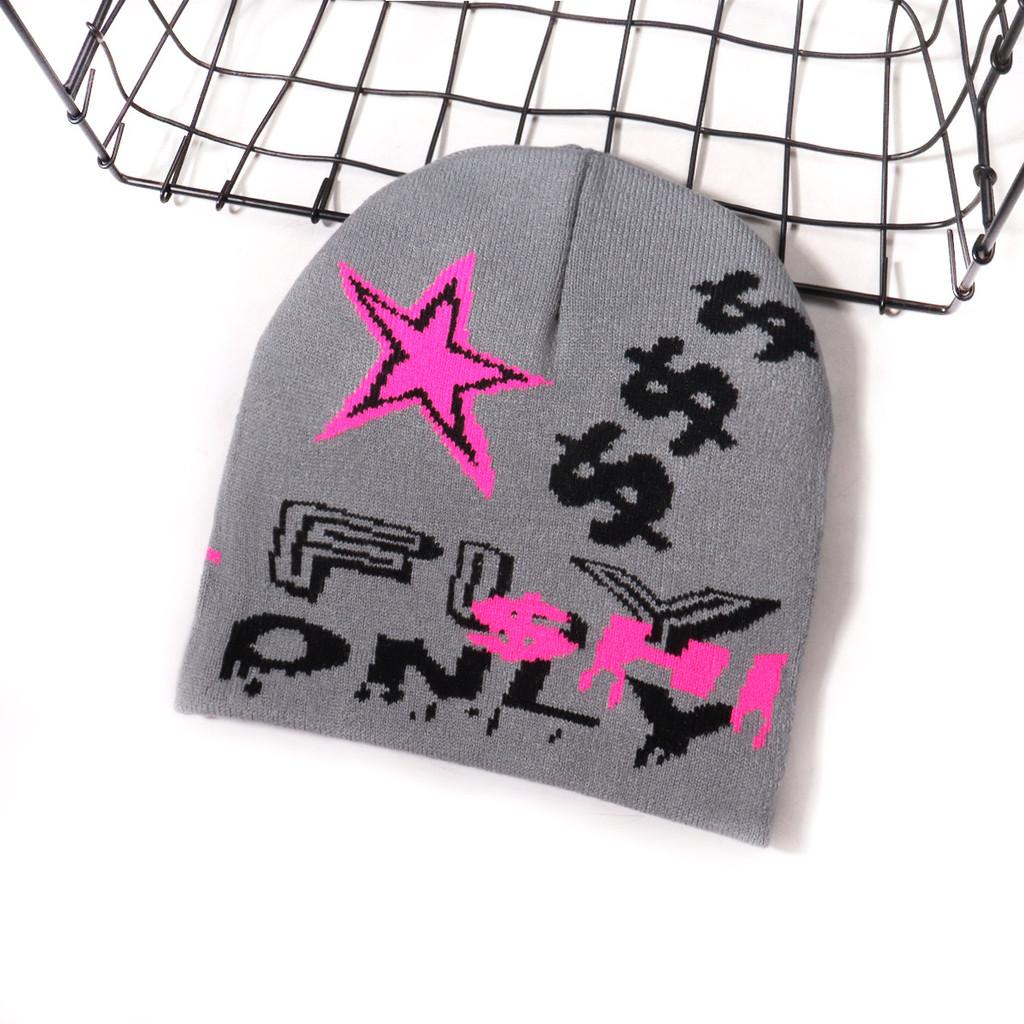 Style Knitted Urban Cap With Letter Embroidery For Autumn And Fashion Winter