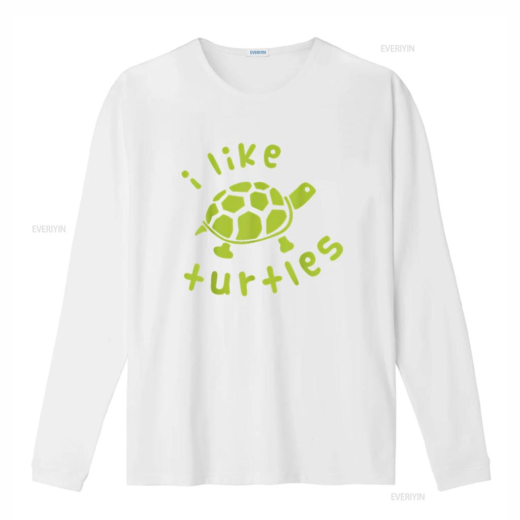 Kids I Like Turtles T Shirt Boys Girls vintage Washed Breathable Slightly graphic Stretched Soft streetwear Versatile Stylish