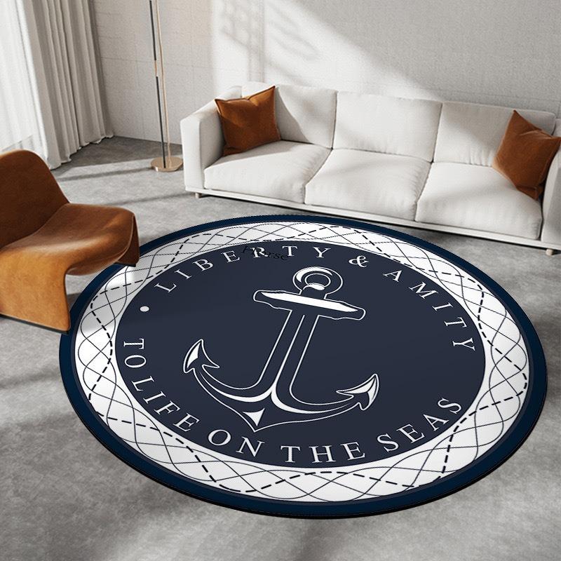  Disney Captain America Circular Mat Living Room Sofa Carpet Tea Table Bedroom Bedside Enter Door Rug Fashion Home Dcor