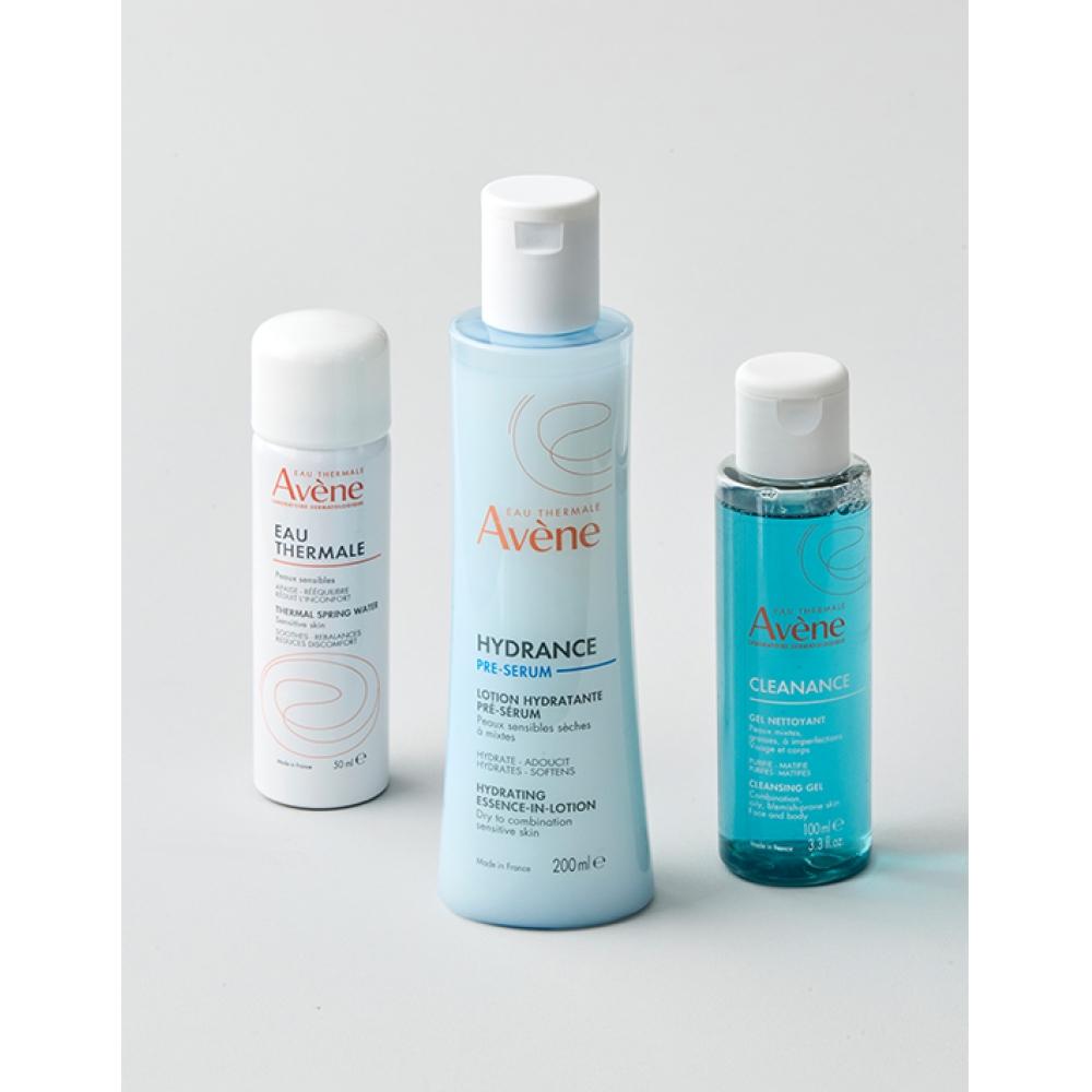 Avene Sensitive SkIn Care RoutIne PlannIng Set  Eau Thermalle 50ml  Essence In Lotion 200ml  Cleanance Gel 100ml 