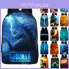 Strapazierfähiger 3D Godzilla King Of The Monsters Rucksack Kinder Schultasche mit klassischem Reiz