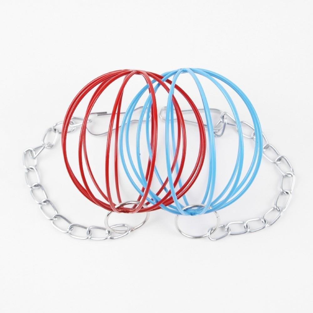 Round Rabbit Grass Feeder Stainless Steel Waste-Free Feeding Rabbit Feeding Ball Wear-resistant Durable Hanging Grass Ball