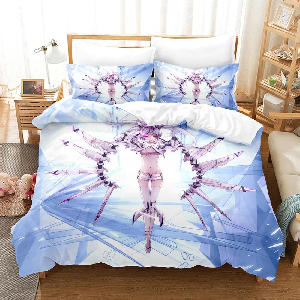 Black Rock Shooter Anime Comfortable Duvet Quilt Cover Pillowcase Bedding Set Children Bedroom Decoration Home Textile